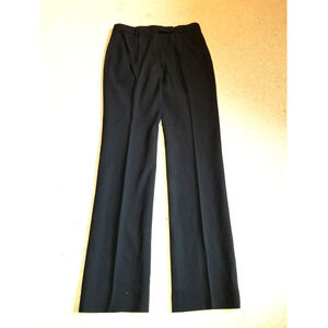Womens Pants-GERARD DAREL-black wool stretch high rise trousers-38 (US 6/8)